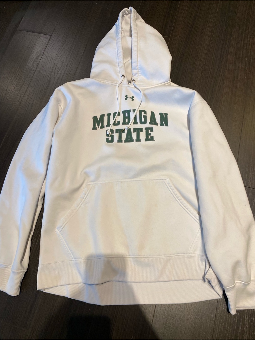 Michigan State Spartans Under Armour Men's Large White Hoodie